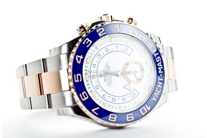 Unworn Fully Stickered Rolex Yacht-Master II Two Tone SS 18k Rose Gold White Dial Watch 44mm, Watch,  - [Wachler]