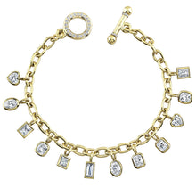 Load image into Gallery viewer, Mixed Shapes Diamond Charm Bracelet, Bracelet,  - [Wachler]
