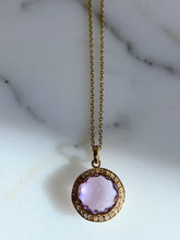 Load image into Gallery viewer, Ippolita 18K Gold Rock Candy Mini Lollipop Pendant, Amethyst with Diamonds