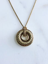 Load image into Gallery viewer, David Yurman 18K Yellow Gold Pendant Necklace