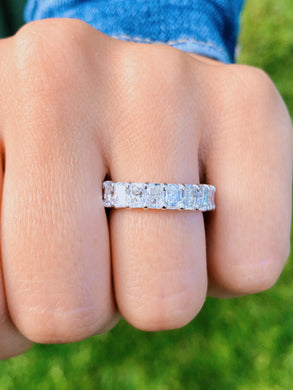 Radiant Cut Cut Eternity Band 5 CT