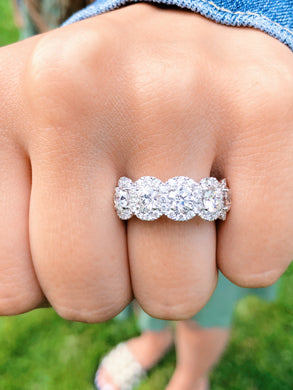 Wachler Round Brilliant Halo Band