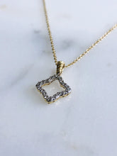 Load image into Gallery viewer, David Yurman 18K Yellow Gold Quarterfoil Pendant Necklace with Diamonds