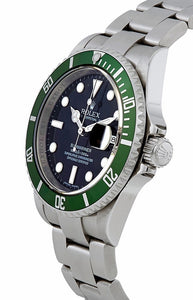 Submariner Date Kermit Black Dial Men's Watch 16610