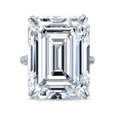 20 Carat Emerald Cut Engagement Ring, Engagement Ring,  - [Wachler]