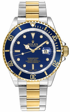 Submariner Date Blue Dial Men's Watch 16613LB