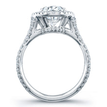 Load image into Gallery viewer, Oval Cut Diamond Engagement Ring with Pave Halo, Engagement Ring,  - [Wachler]