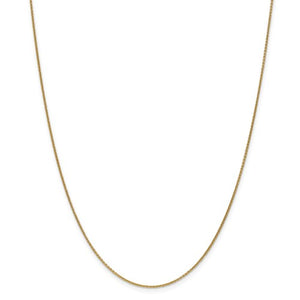 14k Gold 1mm Cable Pendant Chain
