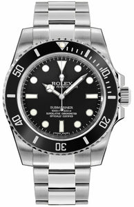 Submariner Men's Luxury Diver Watch Black Dial 114060