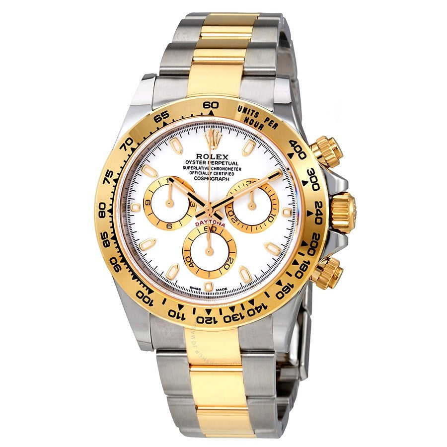 Rolex Cosmograph Daytona White Dial Stainless Steel and 18K Yellow Gold Oyster Automatic Men's Watch 116503 WSO