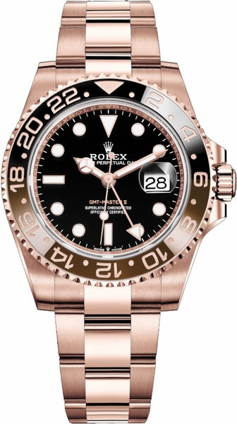 Gmt master ii on sale rose gold steel