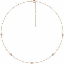 Load image into Gallery viewer, 14K 1/6 CTW Diamond 5-Station 18&quot; Necklace