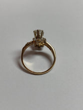 Load image into Gallery viewer, 0.70 Carat Diamond Cluster Ring in 14k Gold